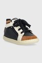 Shoo Pom incaltaminte din piele pentru copii P4AFCM0405 bleumarin AW23