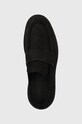 Calvin Klein mokasyny zamszowe LOAFER NB czarny HM0HM01031