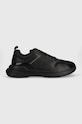 Calvin Klein sneakersy LOW TOP LACE UP MIX skóra zamszowa czarny HM0HM01044
