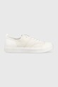 Шкіряні кросівки Calvin Klein LOW TOP LACE UP LTH низька білий HM0HM01045