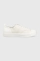 Calvin Klein sneakersy skórzane LOW TOP LACE UP LTH niska biały HM0HM01045