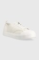 Calvin Klein sneakersy skórzane LOW TOP LACE UP LTH HM0HM01045 biały AW23