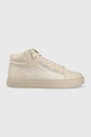 Calvin Klein sneakersy HIGH TOP LACE UP W/Z tekstylny beżowy HM0HM01046