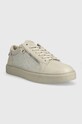Calvin Klein sneakersy LOW TOP LACE UP W/ZI HM0HM01059 beżowy AW23