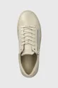 beżowy Calvin Klein sneakersy LOW TOP LACE UP W/ZI