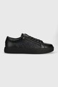 Calvin Klein sneakersy LOW TOP LACE UP W/ZI tekstylny czarny HM0HM01059