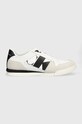 Calvin Klein Jeans sneakersy skórzane LOW PROFILE RUNNER M skóra powlekana biały YM0YM00695