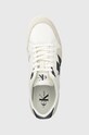 Calvin Klein Jeans sneakersy skórzane LOW PROFILE RUNNER M biały YM0YM00695