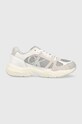 Кросівки Calvin Klein Jeans RETRO TENNIS LACEUP лицьова шкіра сірий YM0YM00696