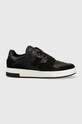 Superge Calvin Klein Jeans BASKET CUPSOLE LACEU Semiš črna YM0YM00709