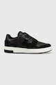 Calvin Klein Jeans sneakersy BASKET CUPSOLE LACEU skóra zamszowa czarny YM0YM00709