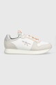 Calvin Klein Jeans sneakersy RETRO RUNNER LACEUP tekstylny biały YM0YM00742