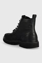 Boty Farmářky Calvin Klein Jeans EVA LACEUP BOOT MID YM0YM00833 černá