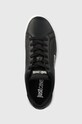 Just Cavalli bőr sportcipő fekete 75QA3SB3ZP287899