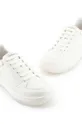 biały Emporio Armani sneakersy skórzane