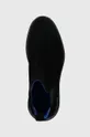 fekete Tommy Hilfiger magasszárú cipő velúrból PREMIUM TH SUEDE HYBRID