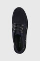 Замшеві туфлі Tommy Hilfiger TH BOAT BOOT CLASSIC темно-синій FM0FM04684