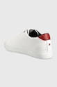 Obuwie Tommy Hilfiger sneakersy skórzane TH HI VULC CORE LOW FM0FM04687 biały