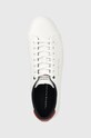 Tommy Hilfiger sneakersy skórzane TH HI VULC CORE LOW biały FM0FM04687