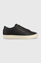 Usnjene superge Tommy Hilfiger TH HI VULC CORE LOW Nizka črna FM0FM04687