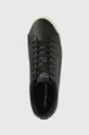 μαύρο Δερμάτινα αθλητικά παπούτσια Tommy Hilfiger TH HI VULC CORE LOW