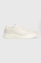 Tommy Hilfiger sneakers din piele ELEVATED CUPSOLE MONO DETAIL mic de statură bej FM0FM04698