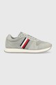 Tommy Hilfiger sneakersy RUNNER EVO MIX tekstylny szary FM0FM04699