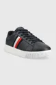 Tommy Hilfiger sneakers in pelle SUPERCUP LEATHER blu navy