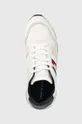 λευκό Δερμάτινα αθλητικά παπούτσια Tommy Hilfiger RUNNER EVO LEATHER