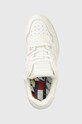Sneakers boty Tommy Jeans TJM BASKET DENIM bílá EM0EM01200