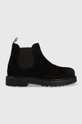 μαύρο Σουέτ μπότες τσέλσι Tommy Jeans TJM CHELSEA HIGH BOOT Ανδρικά