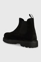 Încălțăminte Tommy Jeans botine din piele intoarsa TJM CHELSEA HIGH BOOT EM0EM01205 negru