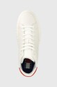 Δερμάτινα ελαφριά παπούτσια Tommy Jeans TJM OUTSOLE MID CUT λευκό EM0EM01218