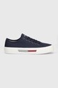 Кеди Tommy Jeans CANVAS SNEAKER Planet friendly темно-синій EM0EM01299