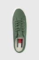 зелёный Кеды Tommy Jeans CANVAS SNEAKER