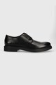 BOSS scarpe in pelle Saul pelle fiore nero 50496010.001