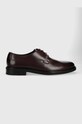 BOSS półbuty skórzane Larry-L eleganckie bordowy 50497778.601