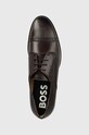 BOSS półbuty skórzane Colby brązowy 50498466.205