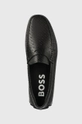 BOSS mocasini de piele Noel negru 50497800.001