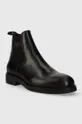 Δερμάτινες μπότες τσέλσι Gant Prepdale μαύρο