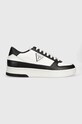 Guess sneakersy SILEA imitacja skóry licowej biały FM7SIL.LEA12.WHBLA
