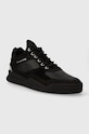 Кожаные кроссовки Filling Pieces Low Top Ghost Paneled 10120631284 чёрный AW23