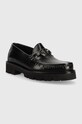Karl Lagerfeld mokasyny skórzane MOKASSINO LUG KL KL13521.000 czarny AW23