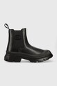 Шкіряні черевики Karl Lagerfeld TREKKA MENS лицьова шкіра чорний KL25243.000