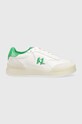Karl Lagerfeld sportcipő BRINK nappa bőr fehér KL53426A.01F