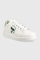 Karl Lagerfeld sneakersy skórzane KAPRI MENS KL52530G.01F biały AW23