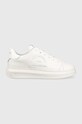 Karl Lagerfeld sneakers din piele KAPRI MENS mic de statură alb KL52539.01W