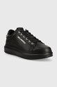 Karl Lagerfeld sneakersy skórzane KAPRI MENS KL52576.00S czarny AW23
