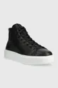 Δερμάτινα ελαφριά παπούτσια Karl Lagerfeld MAXI KUP μαύρο