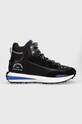 Karl Lagerfeld scarpe ZONE pelle scamosciata nero KL53953.300
